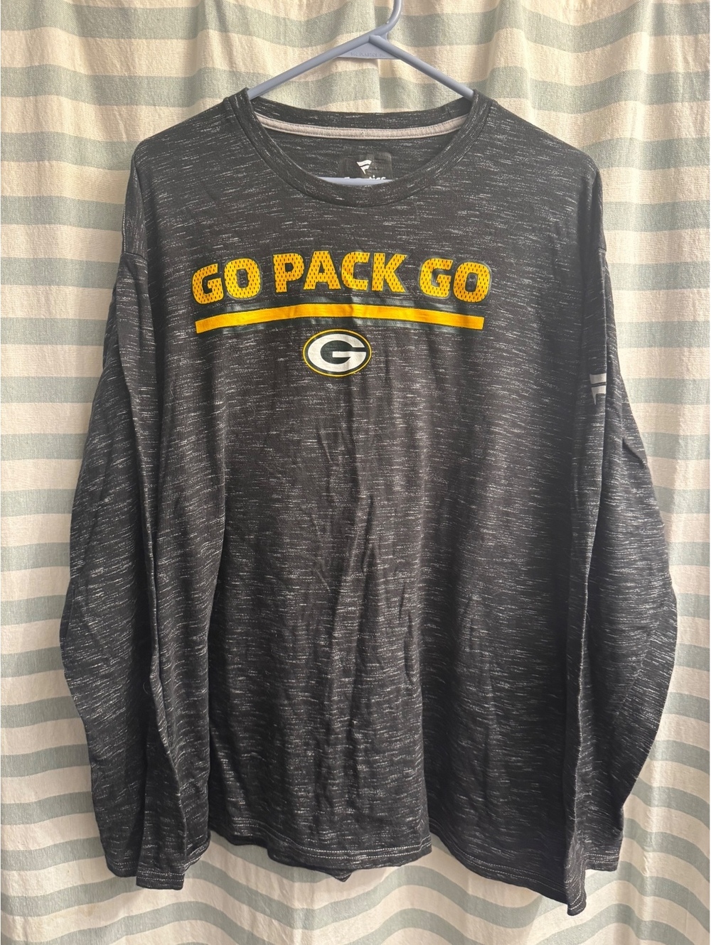 Fanatics Green Bay Packers Long Sleeve Shirt Go Pack Go 2XL